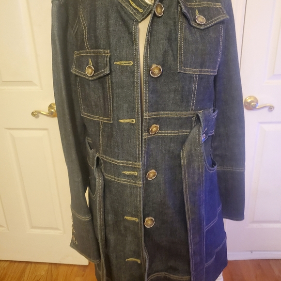 Laundry by Shelli Segal Jean Trench Jacket - Picture 5 of 16